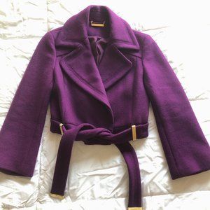 Diane von Furstenberg Mikhaila Cropped Wool Jacket